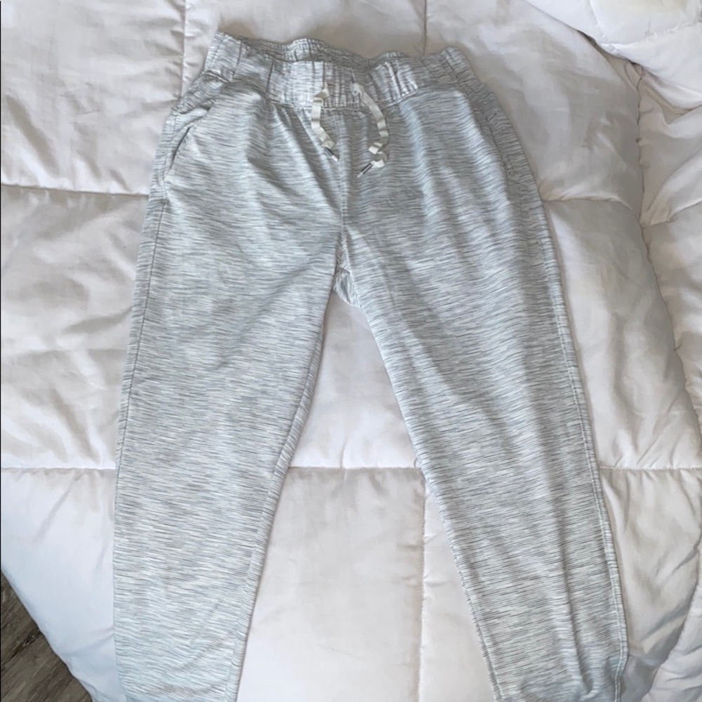 gray joggers